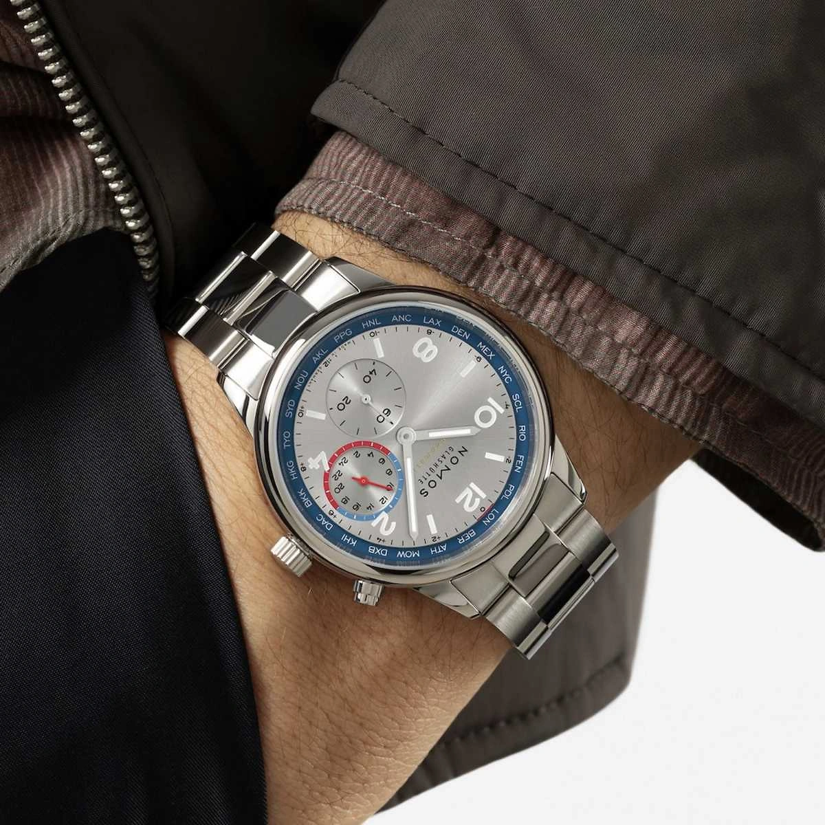 NOMOS Club Sport | neomatik Weltzeit Silber