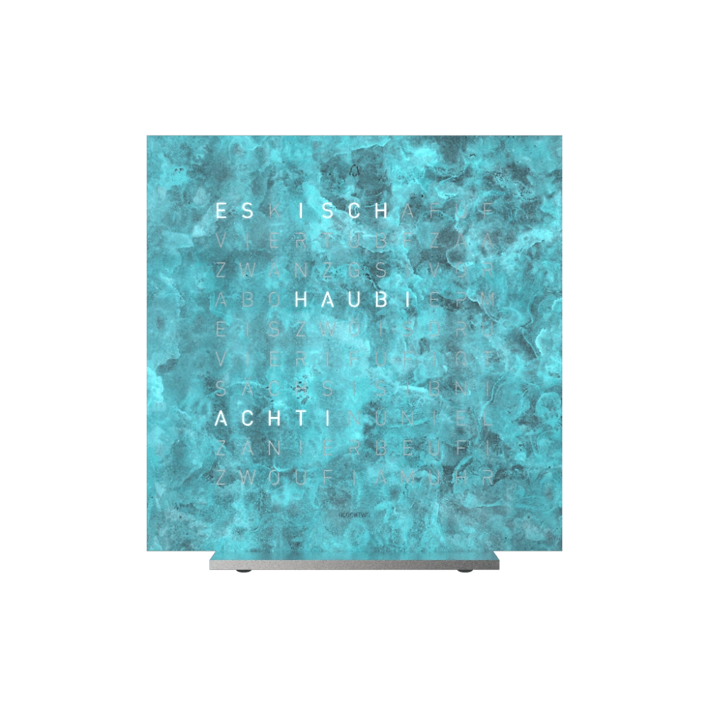 QLOCKTWO FRONTCOVER EARTH 13.5 Vintage Copper