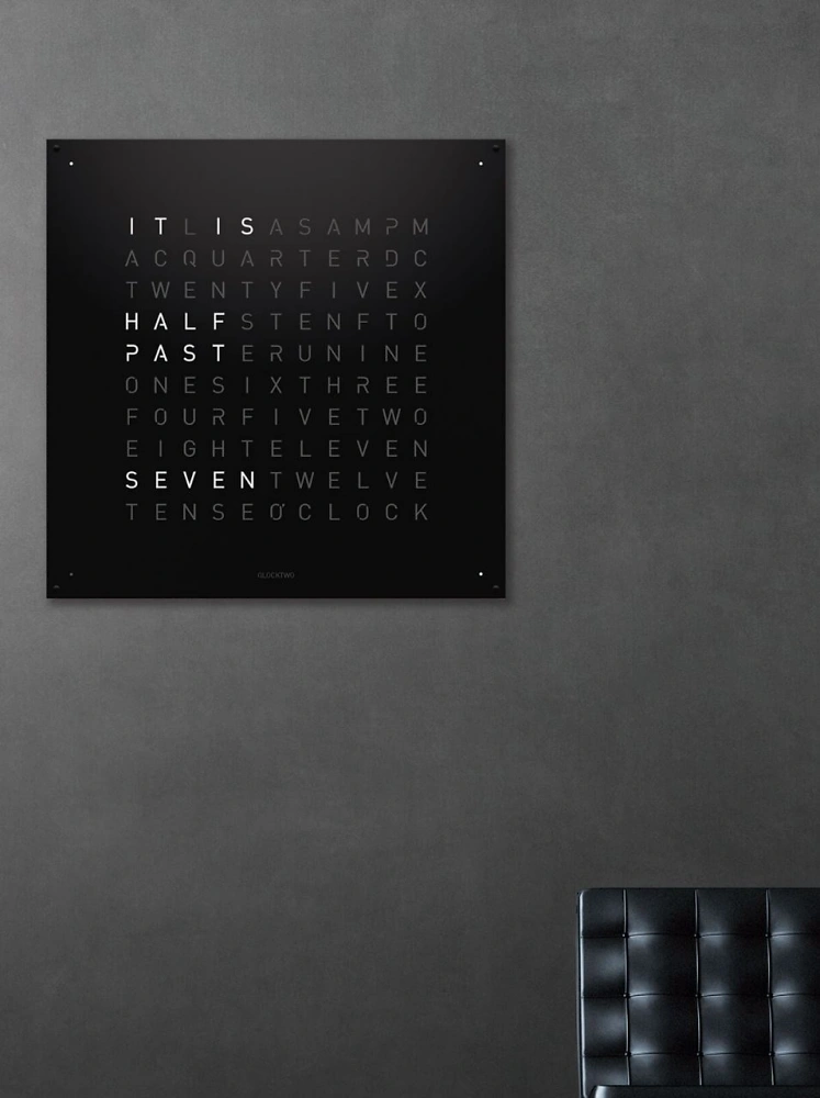 QLOCKTWO EARTH 90 | Black Pepper