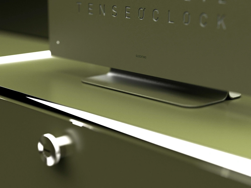 QLOCKTWO EARTH 45 - Color Edition Olive Green Set