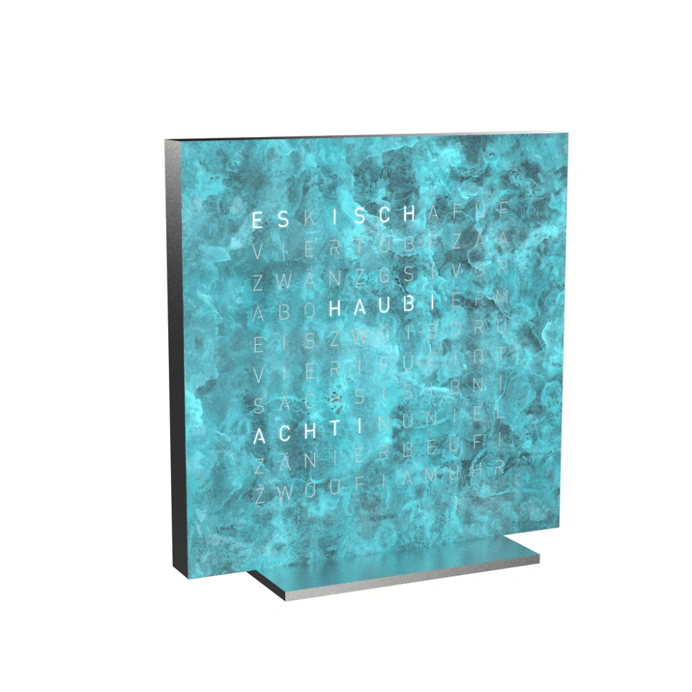 QLOCKTWO FRONTCOVER EARTH 13.5 Vintage Copper