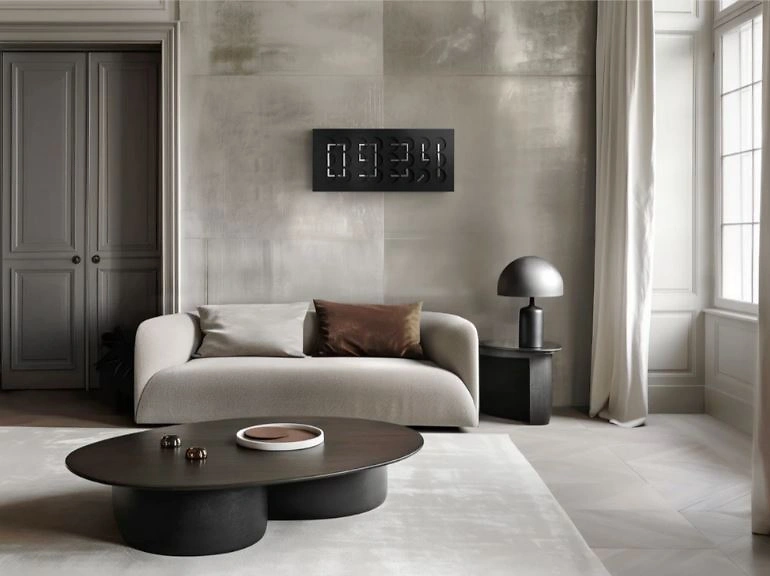 ClockClock 24 Black Sterling