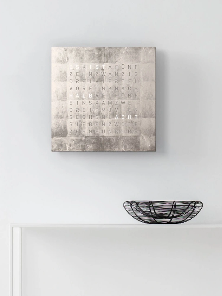 QLOCKTWO EARTH 45 | Platinum