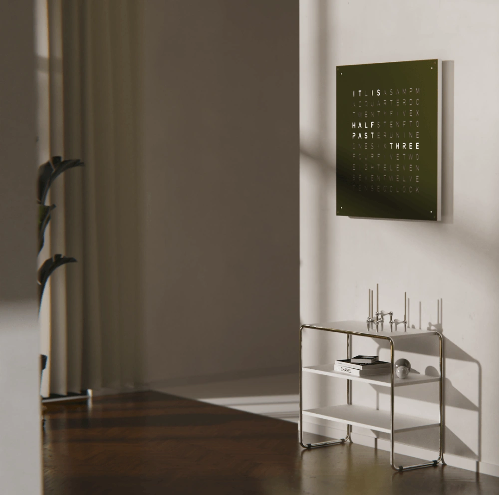 QLOCKTWO EARTH 90 - Olive