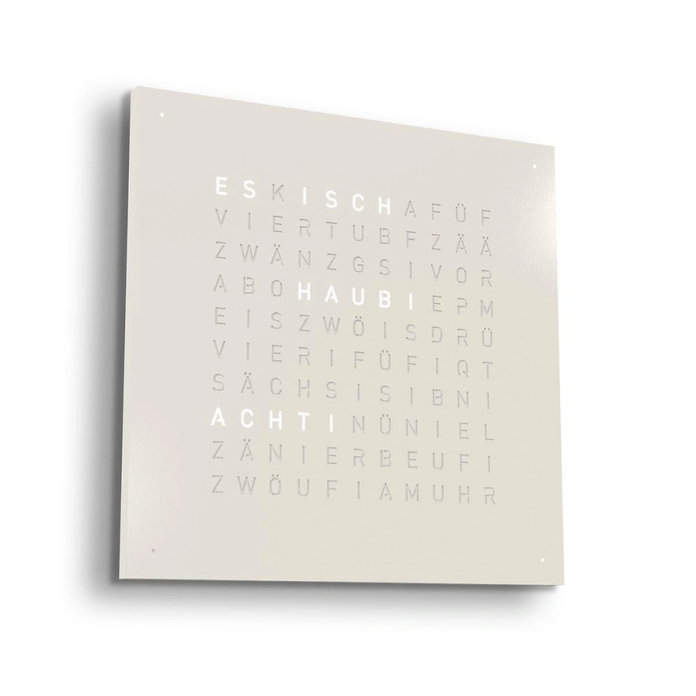 QLOCKTWO FRONTCOVER EARTH 45 | White Pepper
