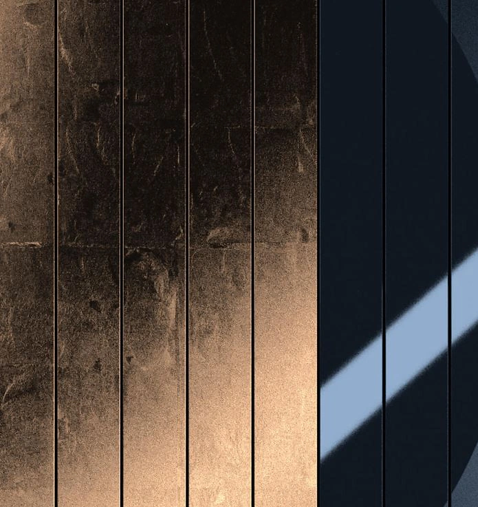 QLOCKTWO MOON 90 | Midnight Moon Gold