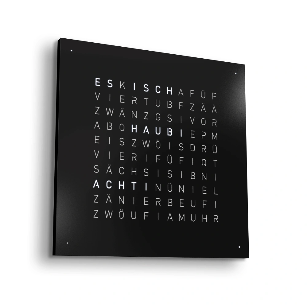 QLOCKTWO FRONTCOVER EARTH 45 Black Pepper