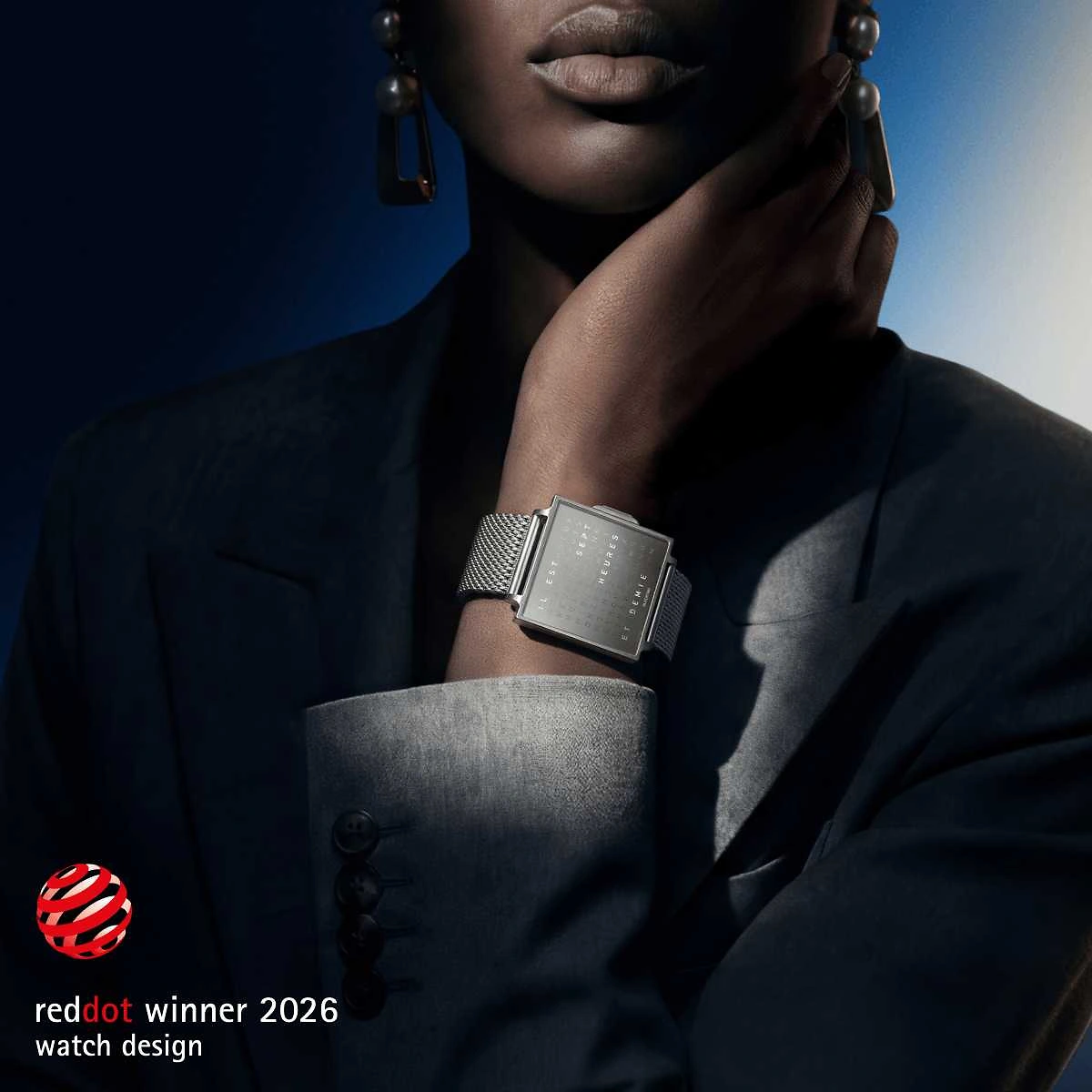 QLOCKTWO Wrist | Fine Steel