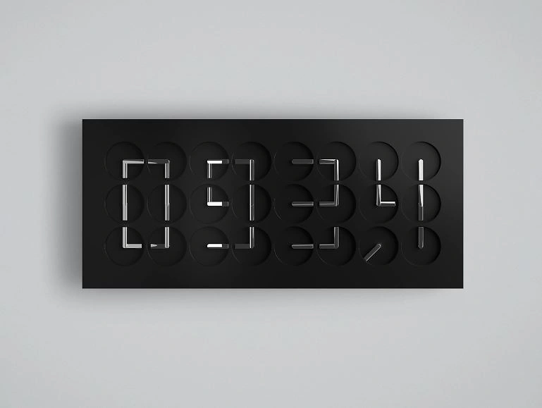 ClockClock 24 Black Sterling