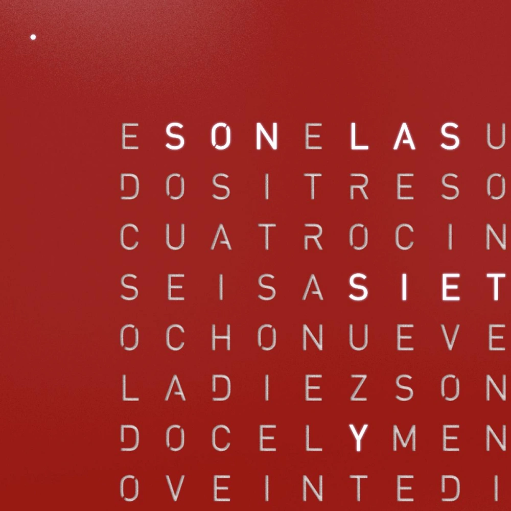 QLOCKTWO EARTH 45 | Red Pepper