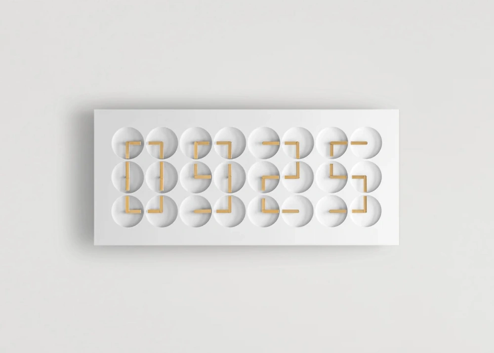 ClockClock 24 White Gold