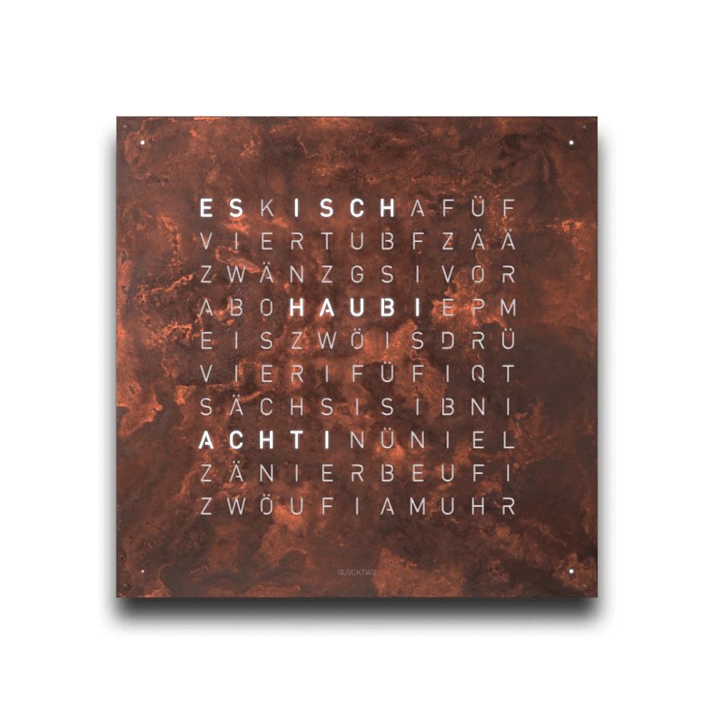 QLOCKTWO EARTH 45 | Rust