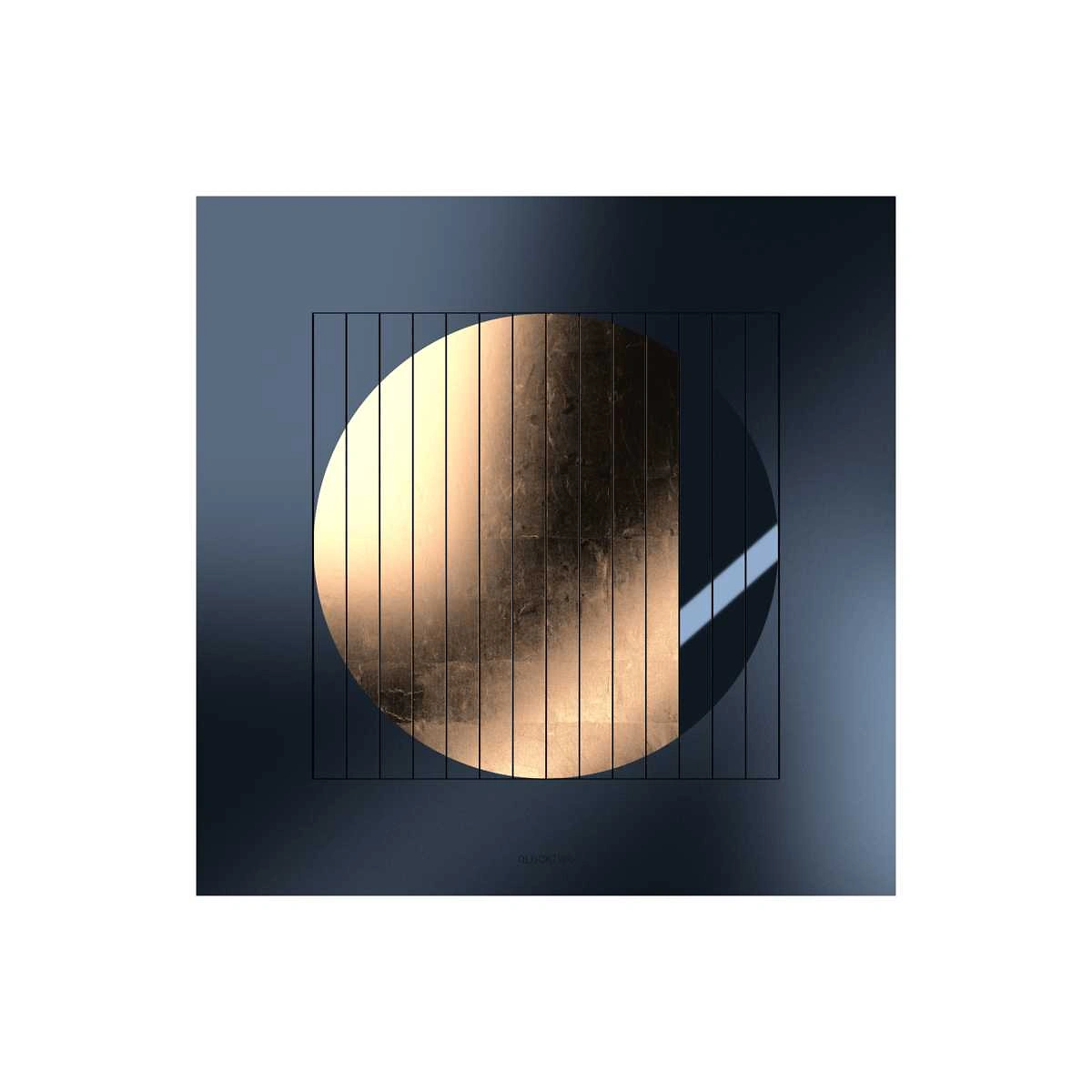 QLOCKTWO MOON 90 | Midnight Moon Gold