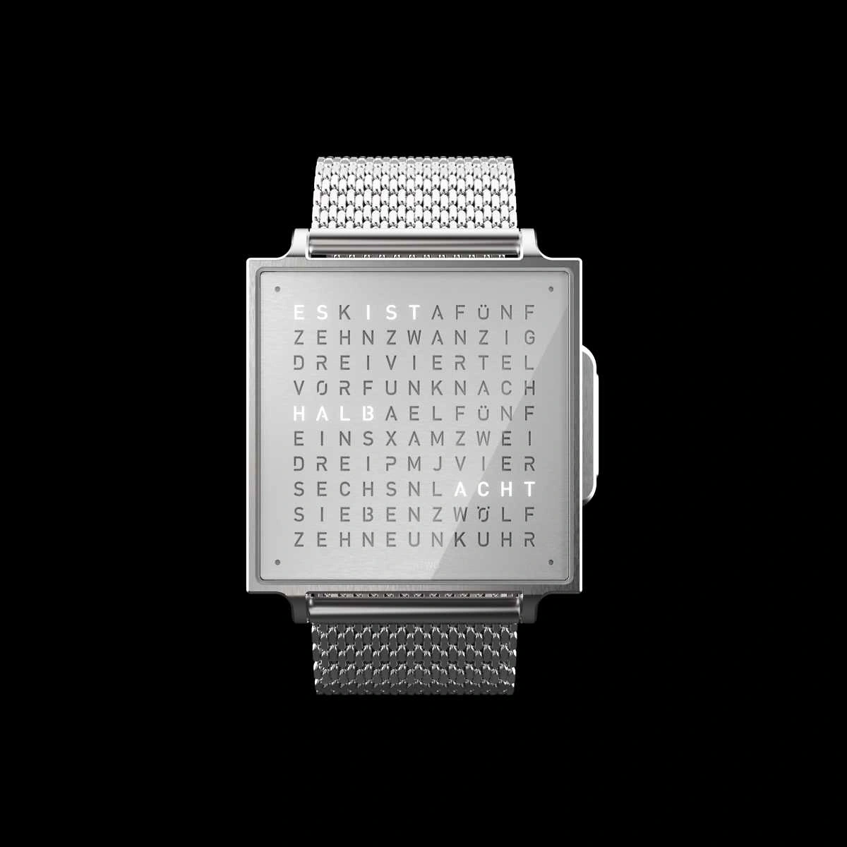 QLOCKTWO Wrist | Fine Steel