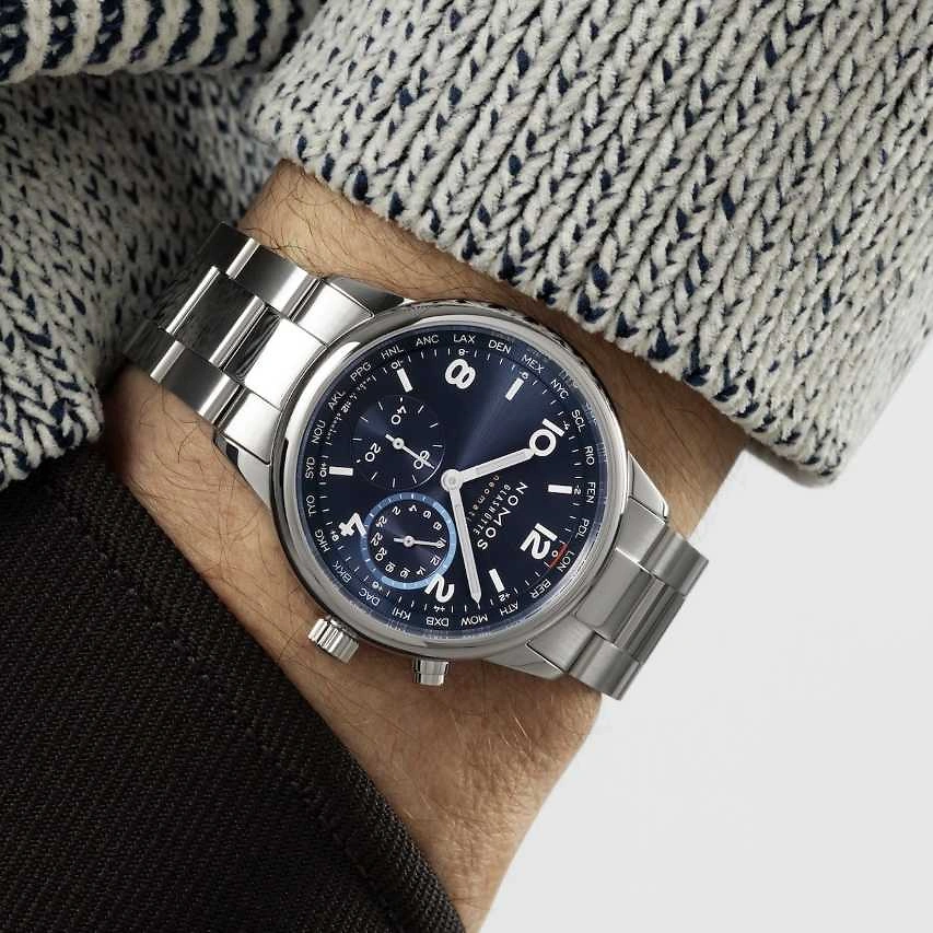 NOMOS Club Sport | neomatik Weltzeit Blau