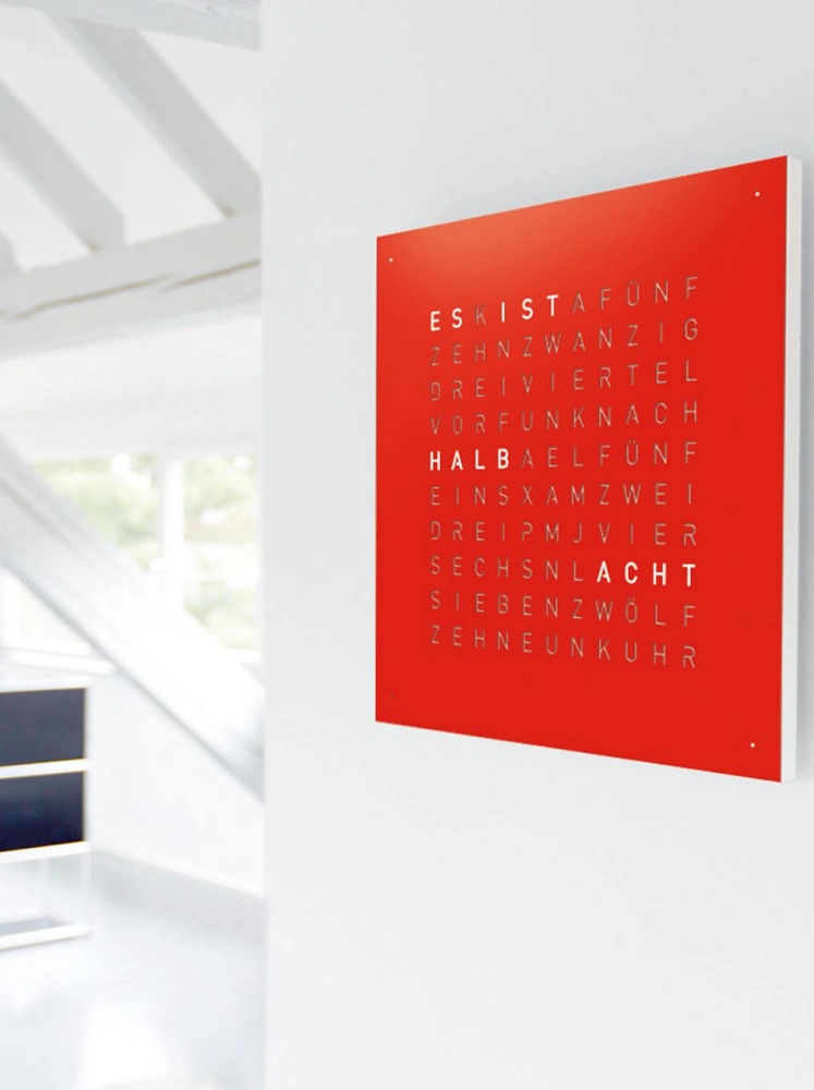 QLOCKTWO EARTH 45 | Red Pepper