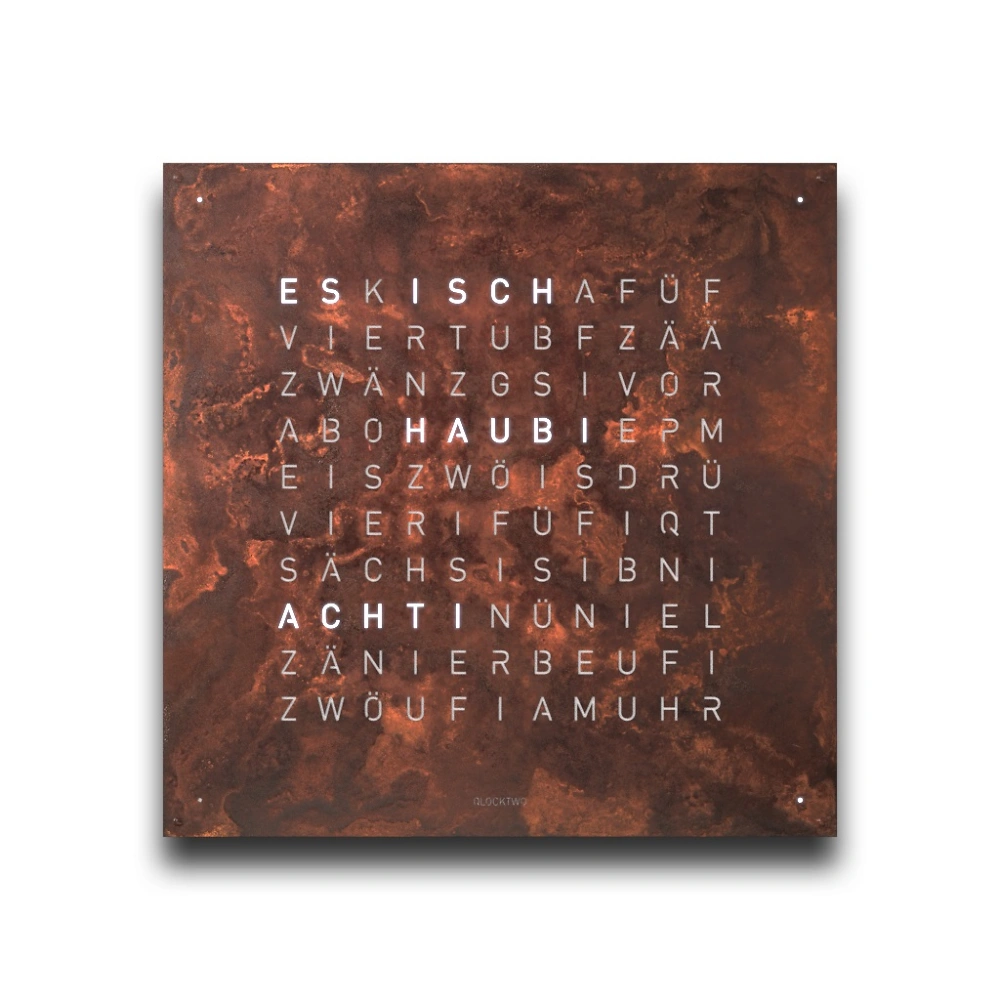 QLOCKTWO EARTH 90 | Rust