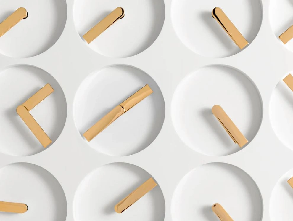 ClockClock 24 White Gold