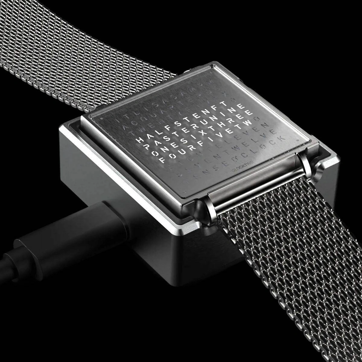 QLOCKTWO Wrist | Fine Steel