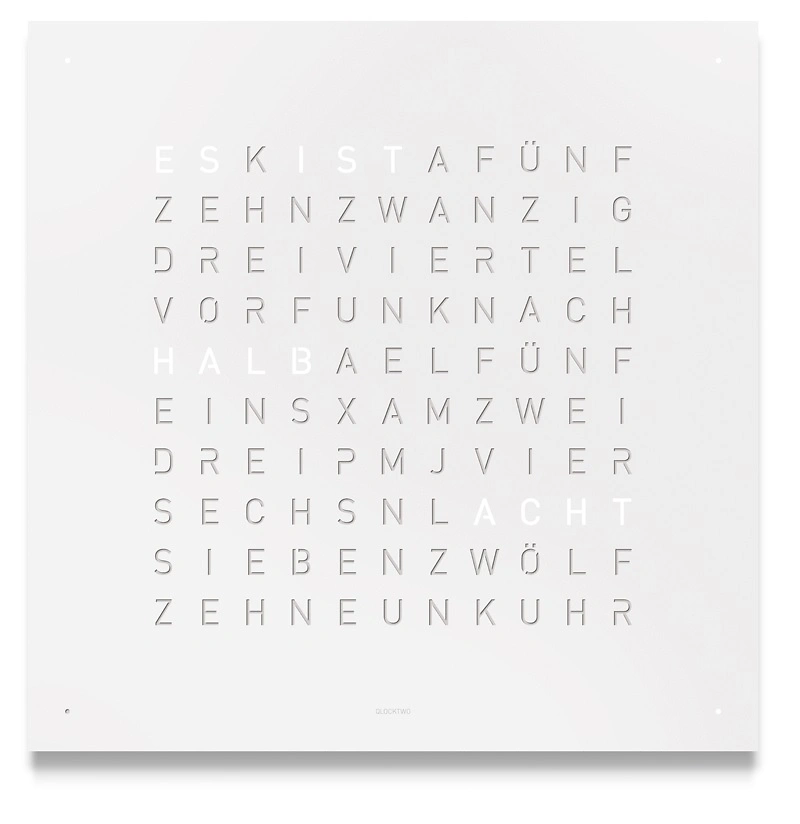 QLOCKTWO FRONTCOVER EARTH 45 | White Pepper