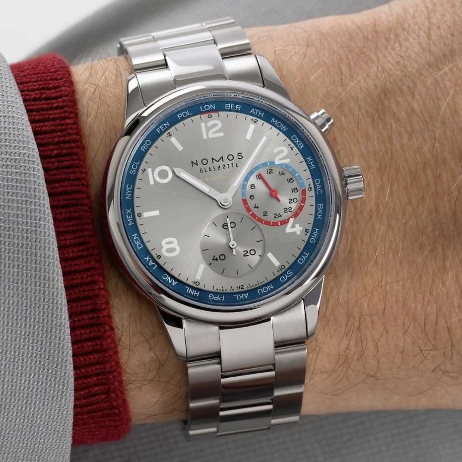 NOMOS Club Sport | neomatik Weltzeit Silber