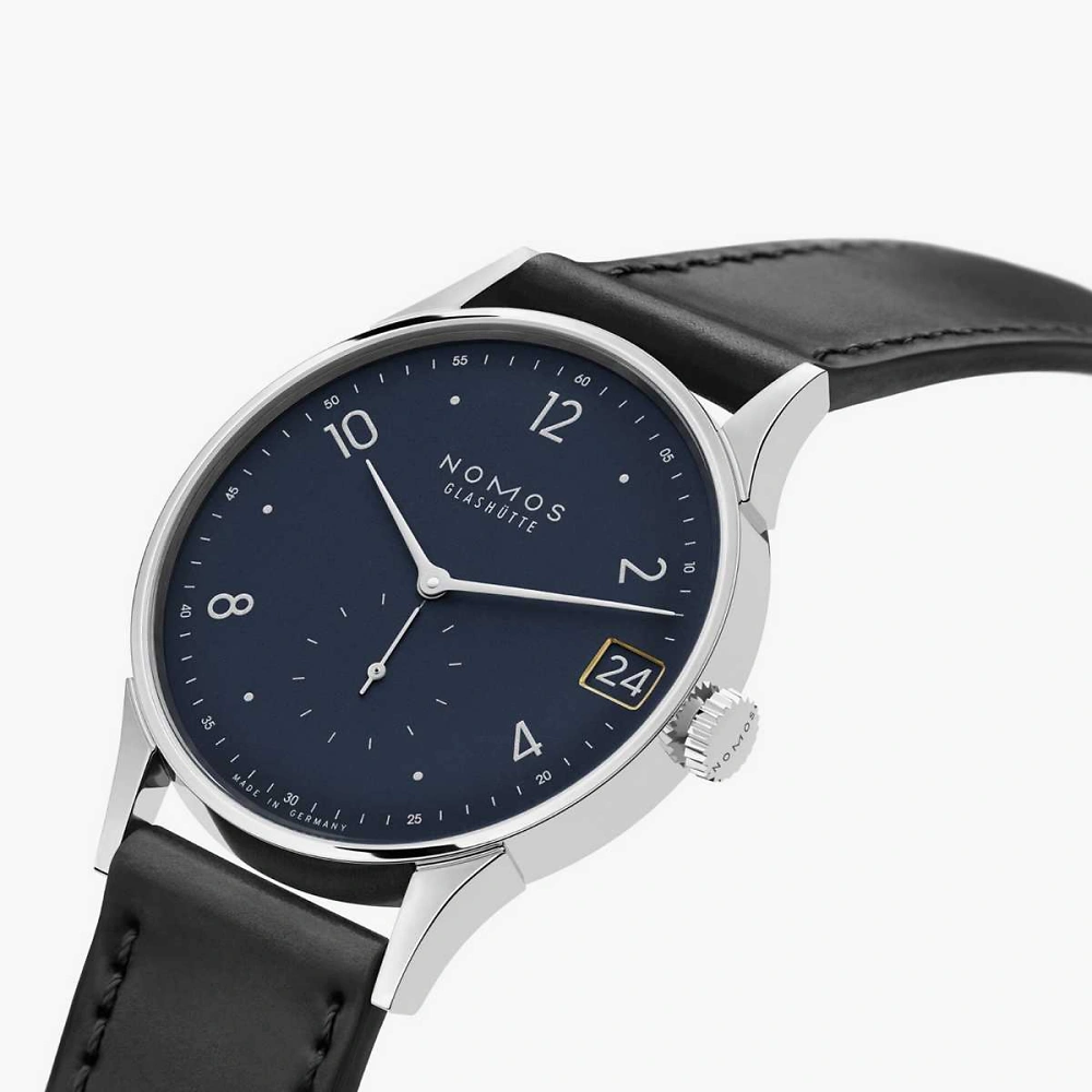 NOMOS Minimatik | Datum blau