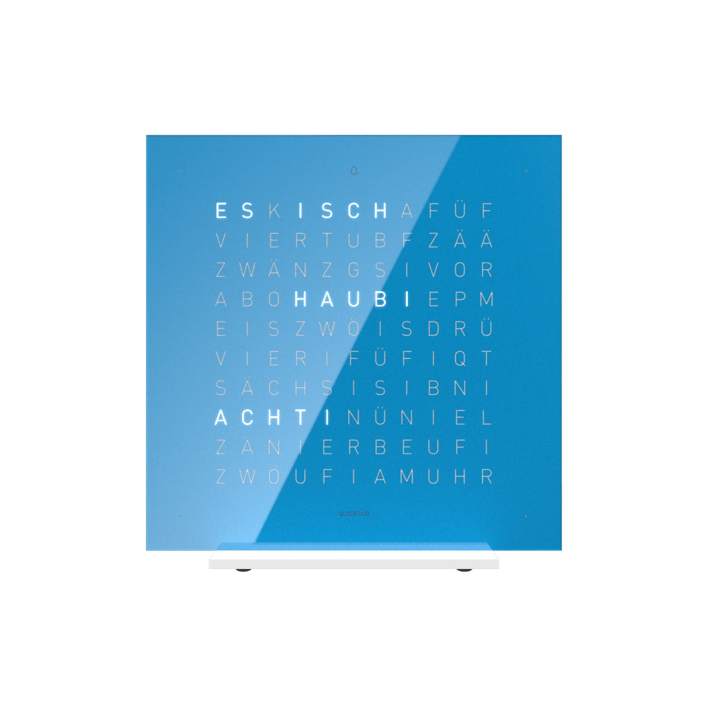 QLOCKTWO FRONTCOVER EARTH 13.5 Blue Candy