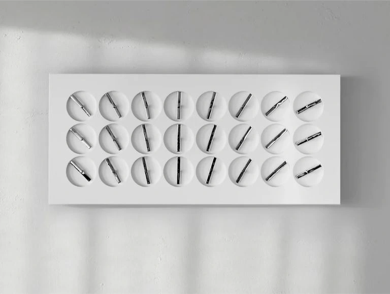 ClockClock 24 White Sterling