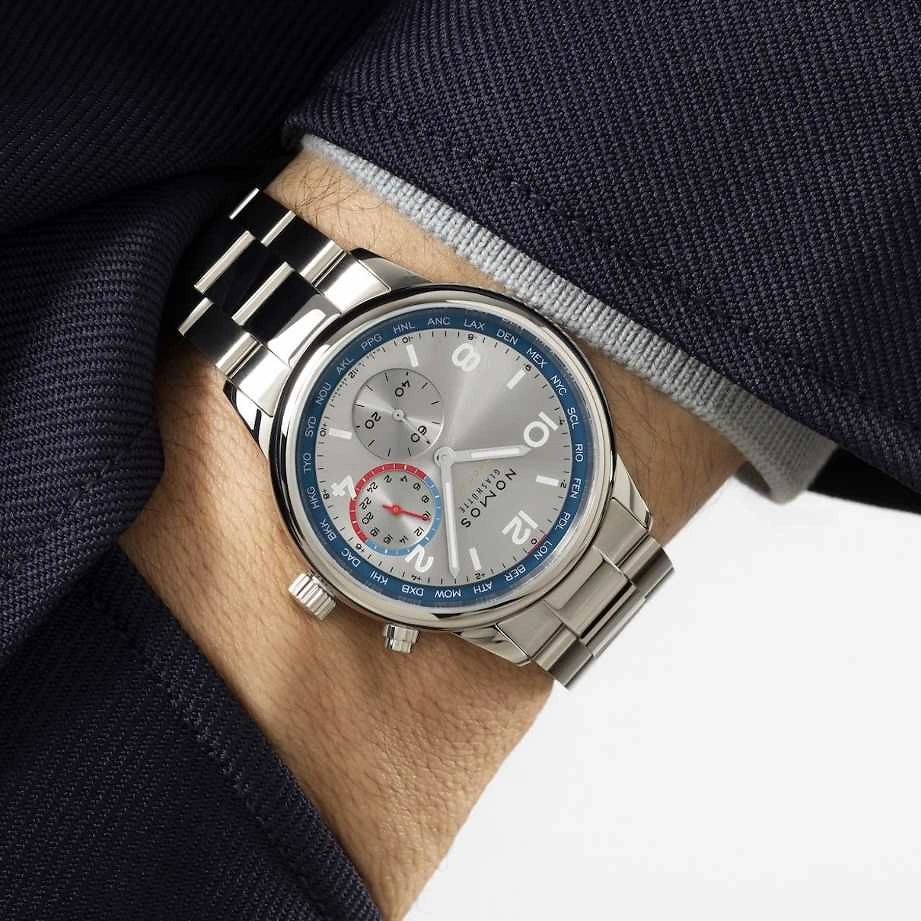 NOMOS Club Sport | neomatik Weltzeit Silber