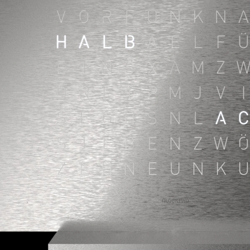 QLOCKTWO FRONTCOVER EARTH 13.5 Full Metal