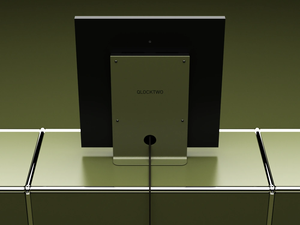QLOCKTWO EARTH 45 - Color Edition Olive Green Set