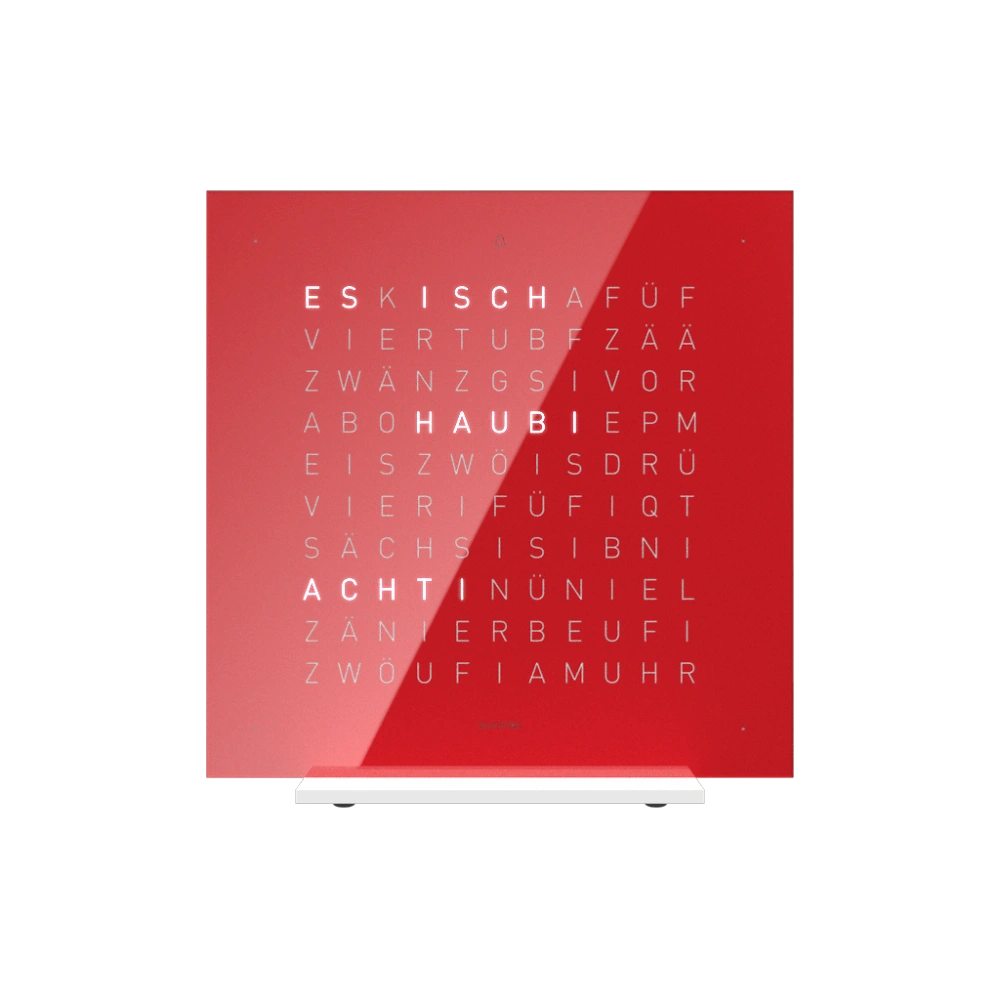 QLOCKTWO FRONTCOVER EARTH 13.5 Cherry Cake