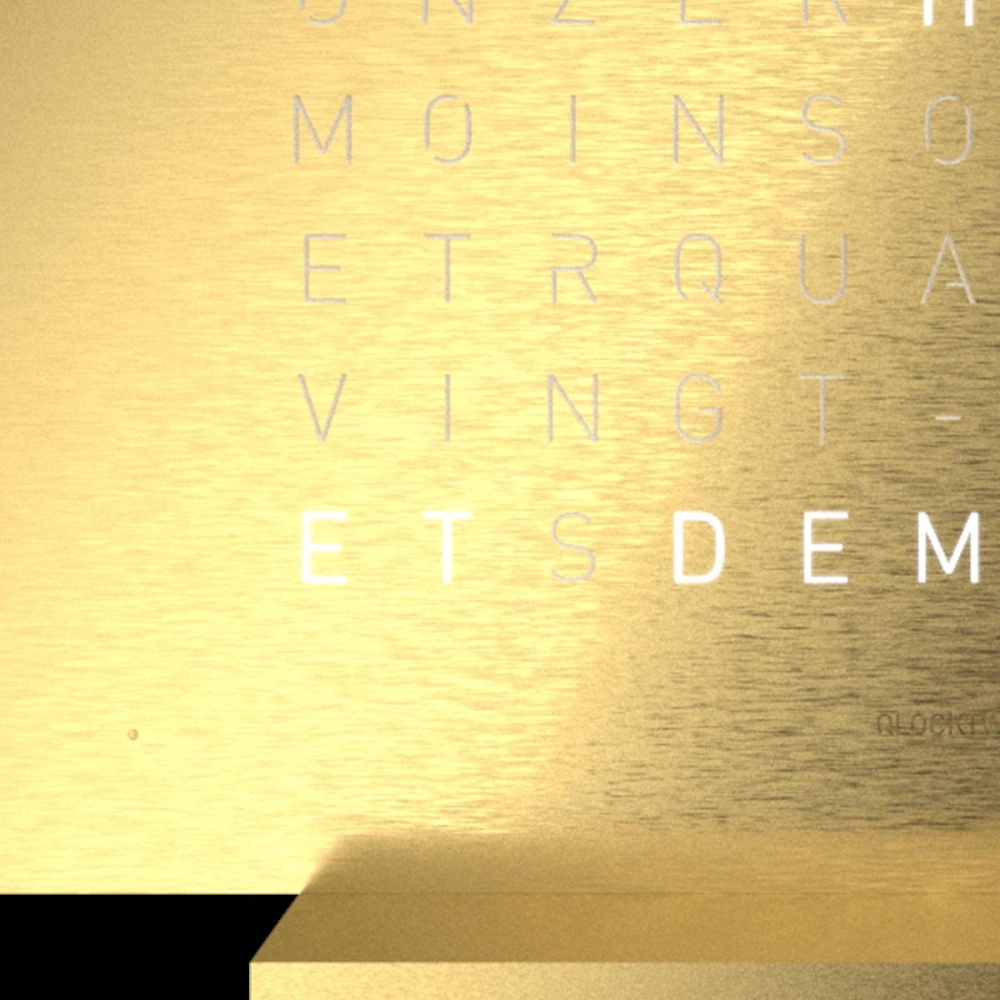 QLOCKTWO EARTH 13.5 | Golden Legend