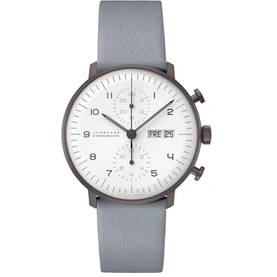 1 JUNGHANS max bill Chronoscope Uhr von vorne