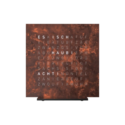 1 QLOCKTWO EARTH 13 5 CREATOR'S EDITION RUST frontal CH