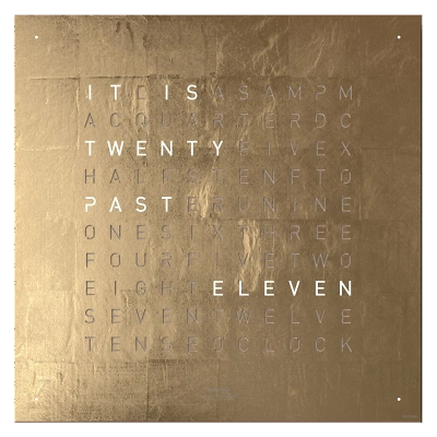 2 QLOCKTWO EARTH 45 CREATOR'S EDITION45 GOLD front EN