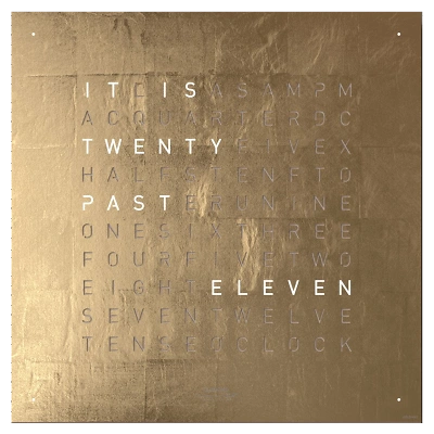 2 QLOCKTWO EARTH 45 CREATOR'S EDITION45 GOLD front EN