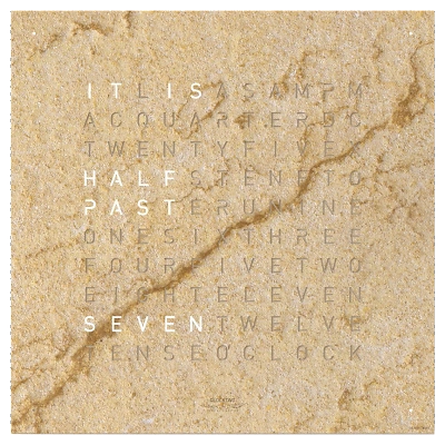 4 QLOCKTWO EARTH 45 CREATOR'S EDITION DESERT frontal EN