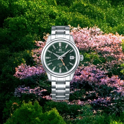 8 Grand Seiko Elegance Collection GMT SBGJ251 Hi Beat Automatic Uhr von vorne